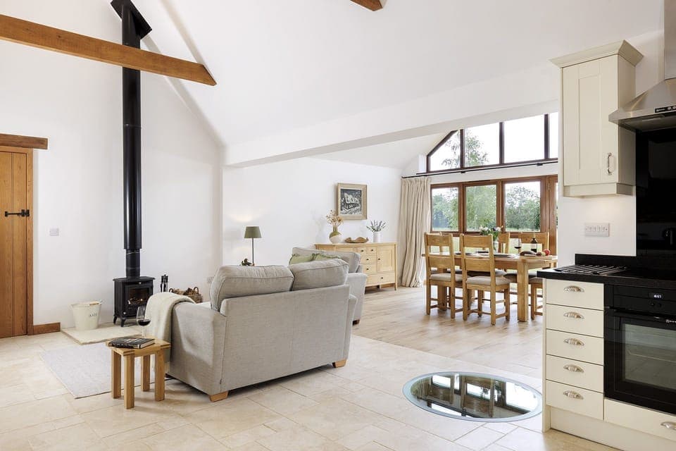 Hook Norton Barn Sitting Area - StayCotswold