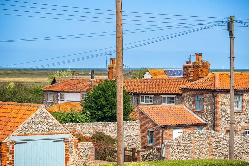 Ground floor: A glimpse of the sea from the kitchen window