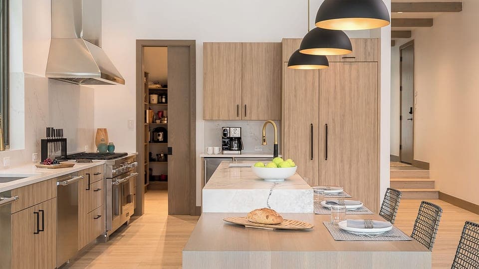 Kitchen and Pantry, Main Level - Riverlight Lodge kitchen.