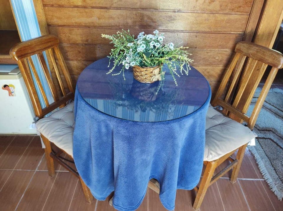 Deluxe Chalet | Living area | Fireplace