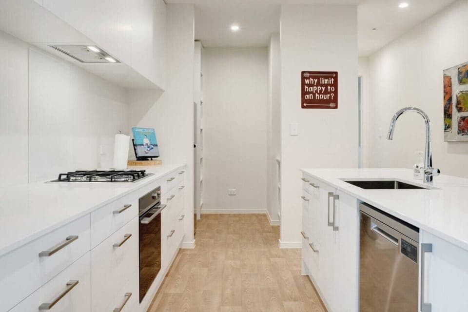 The kitchen has everything you need to create delicious meals.