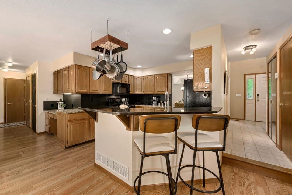 Kitchen with Breakfast Bar | Seating for 2!