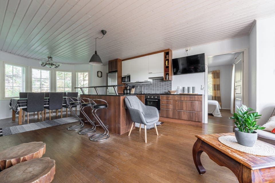 House | Living area | Fireplace