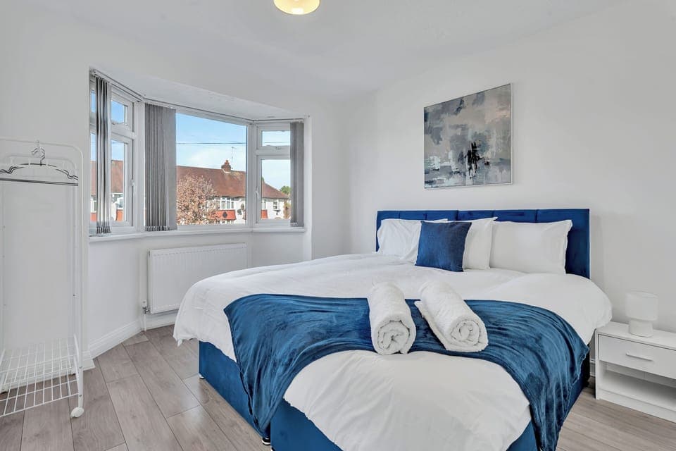 Comfortable bedroom for restful sleep