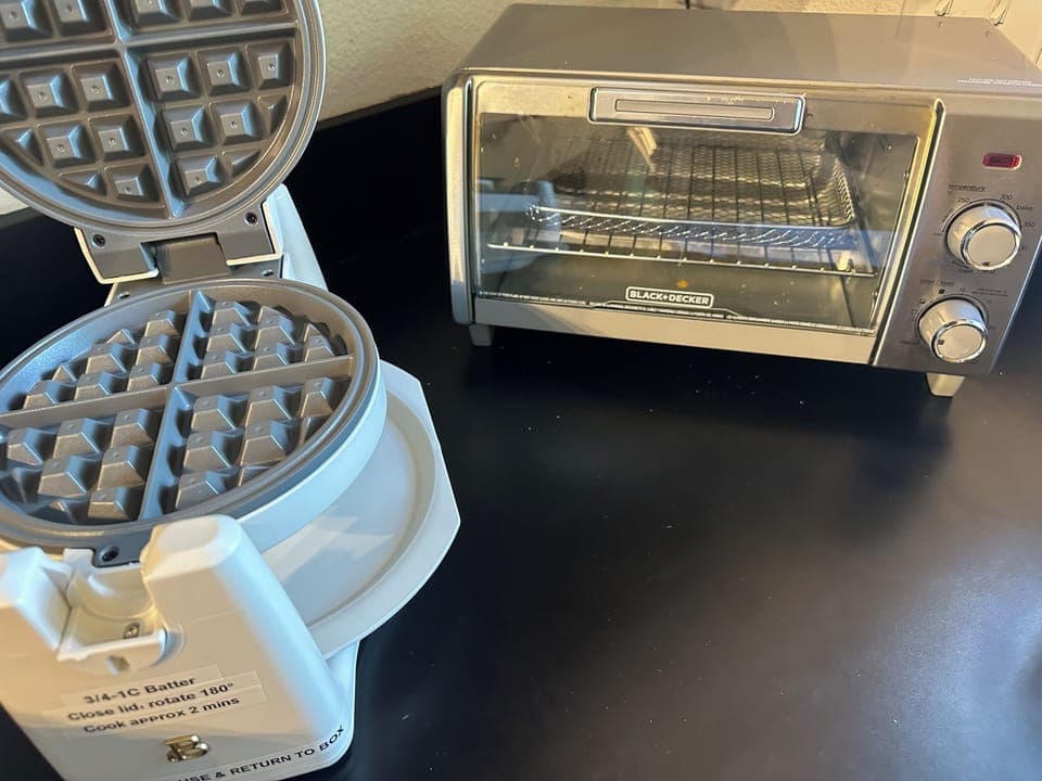 Set out the DIY Waffles for a pre-ski power breakfast perfect for a crowd. 