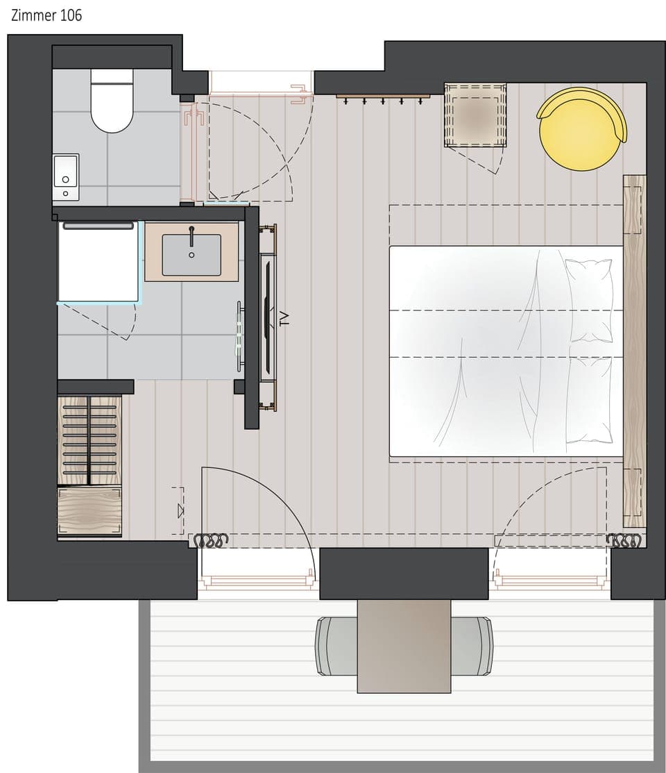 Deluxe Double Room, Mountain View | Hypo-allergenic bedding, minibar, in-room safe, blackout drapes