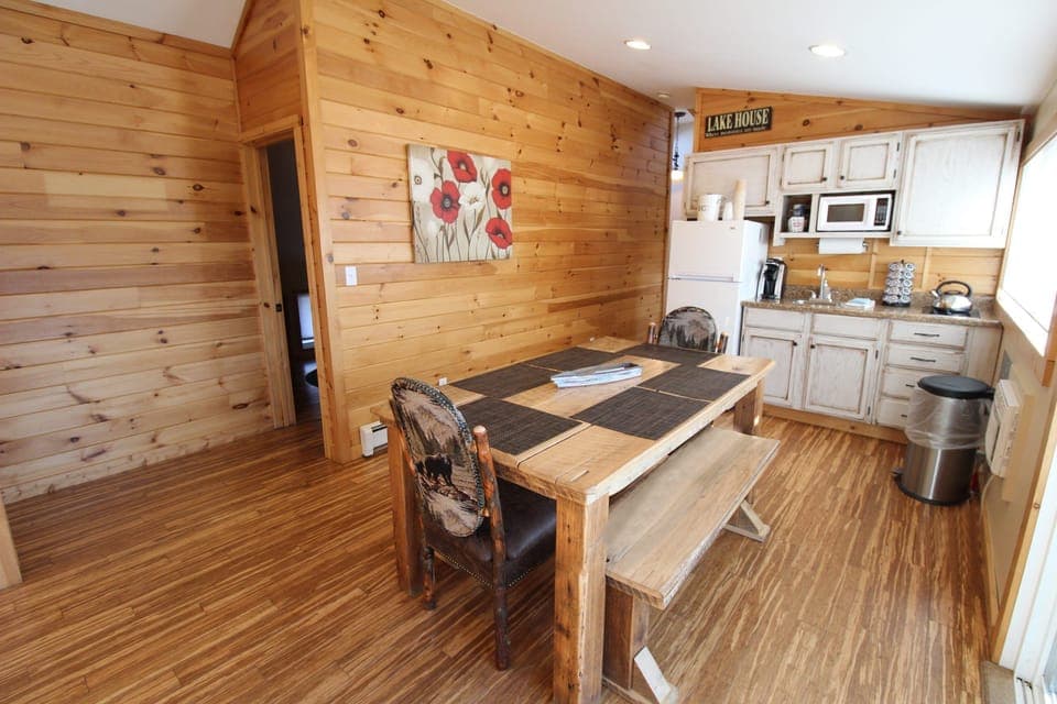 Family Suite, Lake View | Private kitchenette | Full-size fridge, microwave