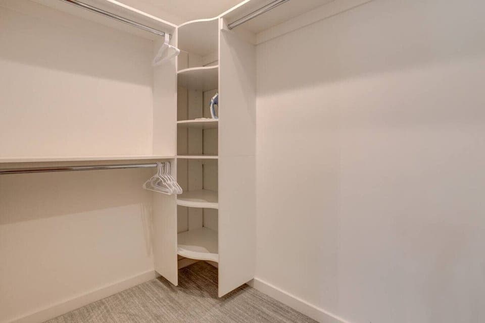 One of the walk in closets