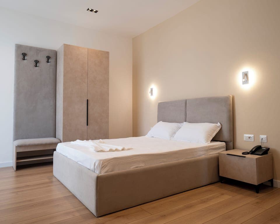 Panoramic Double Room, Balcony | Egyptian cotton sheets, premium bedding, down comforters, in-room safe