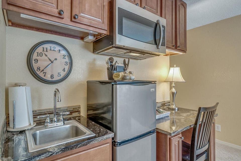 Fridge, Sink, Microwave