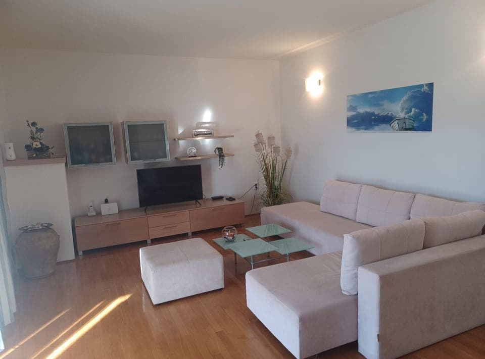 Apartment (Three Bedroom Apartment With Terrace ) | Living room | 32-inch flat-screen TV with digital channels