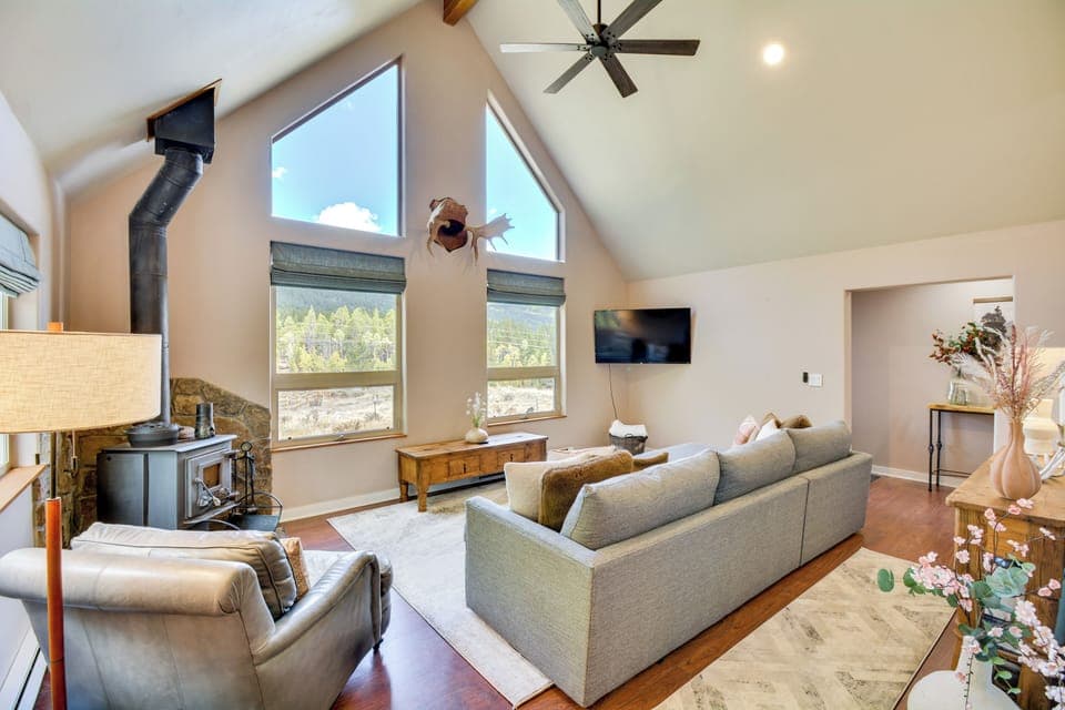 Alma Vacation Rental | 2BR + Loft | 2BA | 4 Steps to Enter | 1,400 Sq Ft