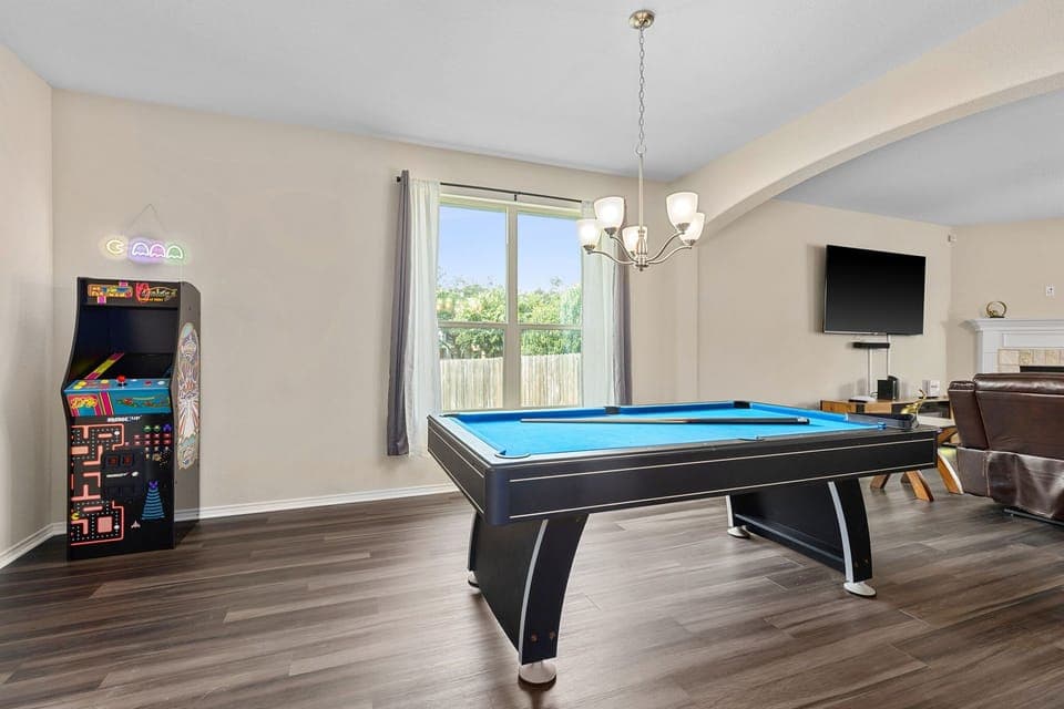 Arcade fun, billiards and adult beverages make a fun Friday night!