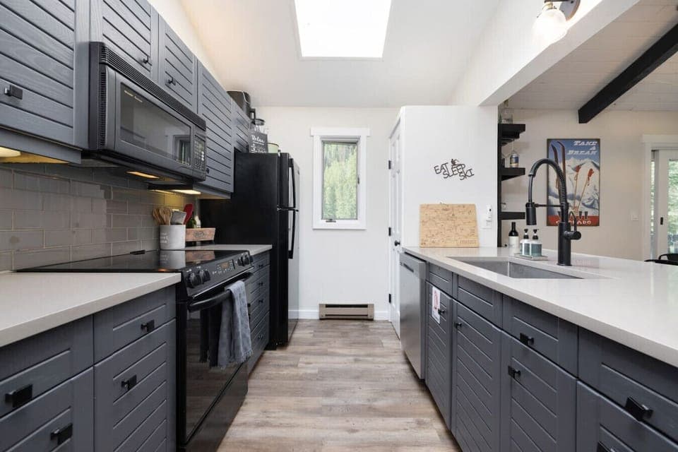 Fully stocked kitchen