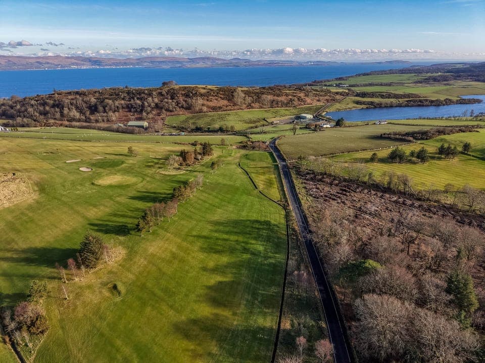 Golf Course Drone View