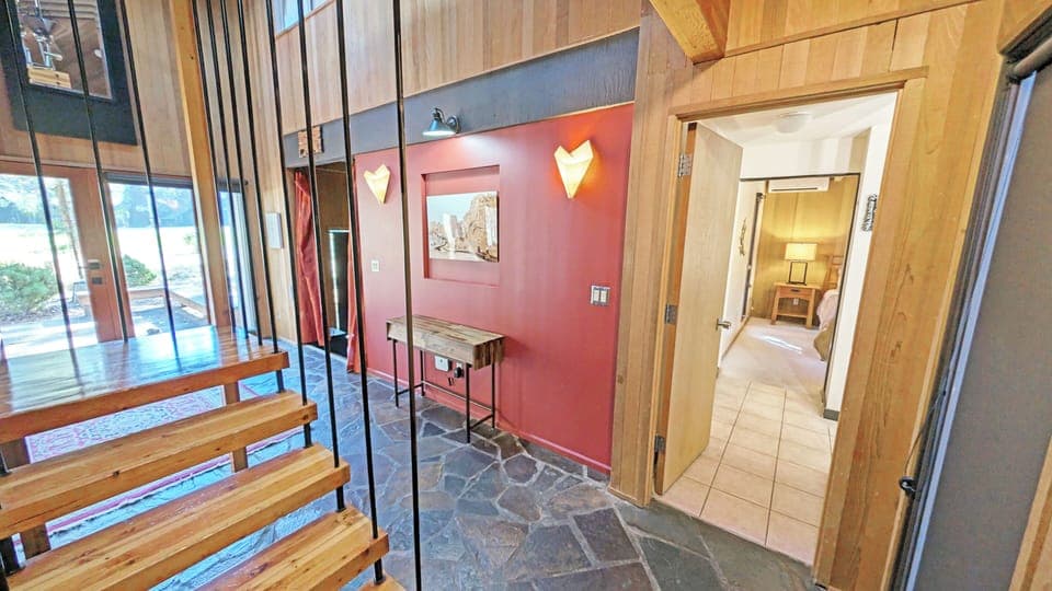 To the right: Downstairs Primary Bedroom