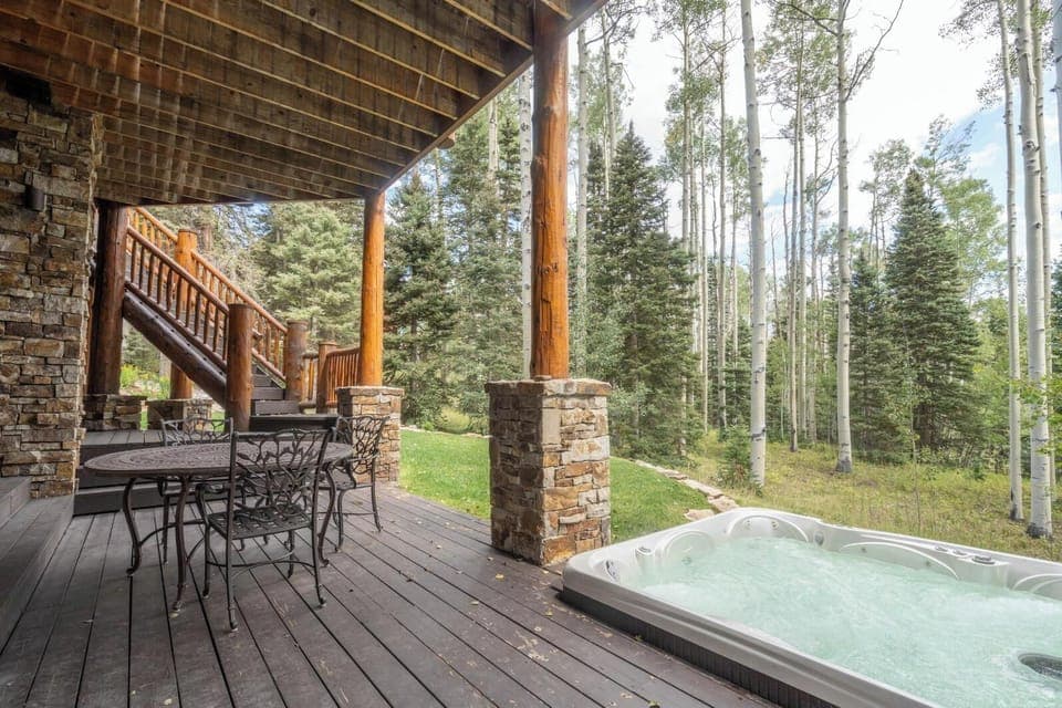Deck - Lower Level - Hot tub with beautiful views