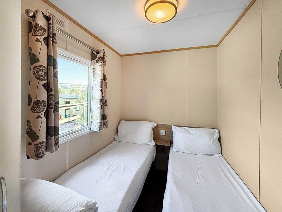 Twin bedroom | Hafren View - Garth Holiday Park, Machynlleth
