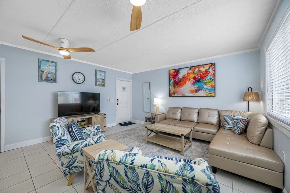Beautiful coastal furniture & smart TV
