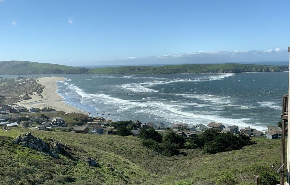 Farol Views! From great room, decks, & lower front bedrooms..