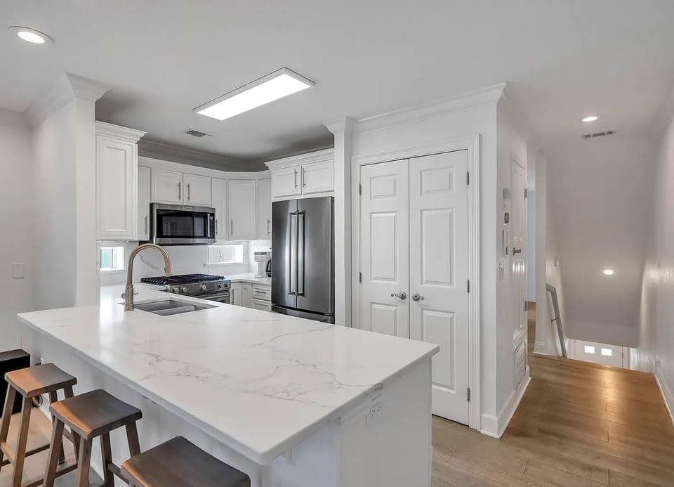 2nd floor primary kitchen. Large pantry.