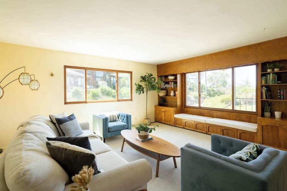 Watch the world go by from the comfort of the sunny window seat