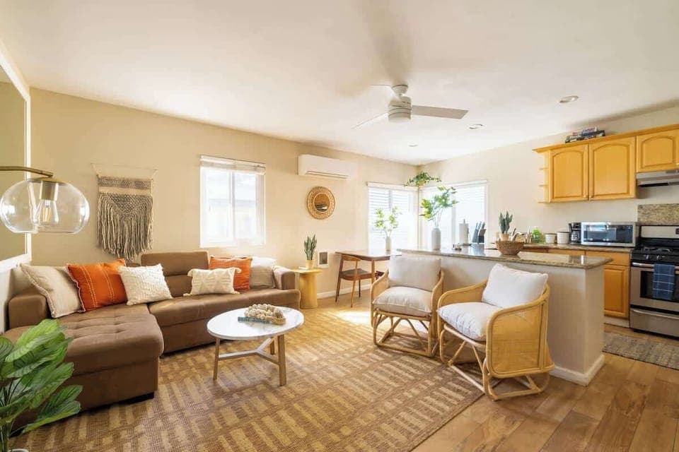 This warm and inviting space gives you a home away from home just steps from the beach