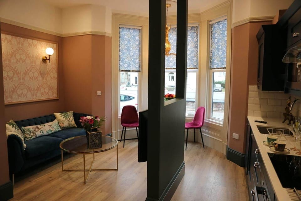 Open plan designer living area