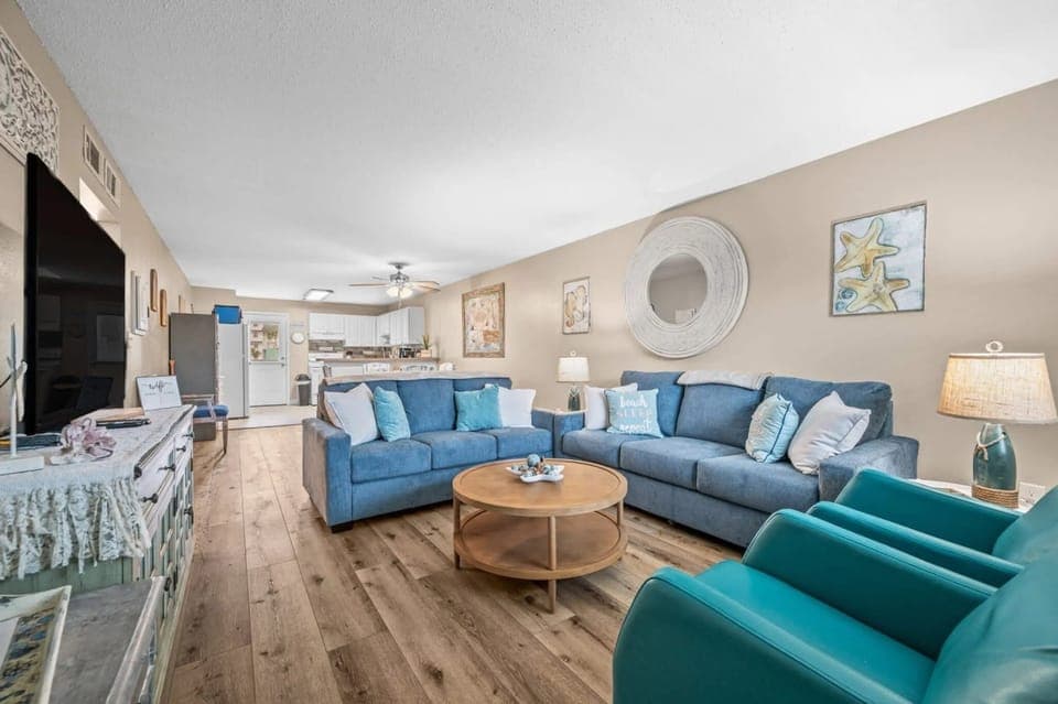 Love by room with two sofa beds