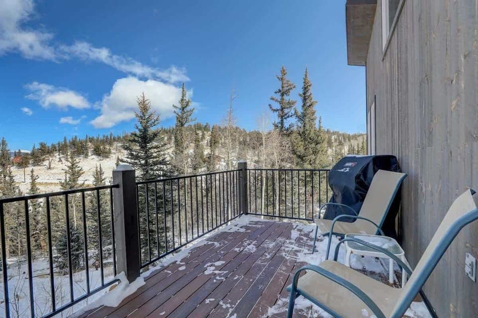 Enjoy the outdoors from the deck