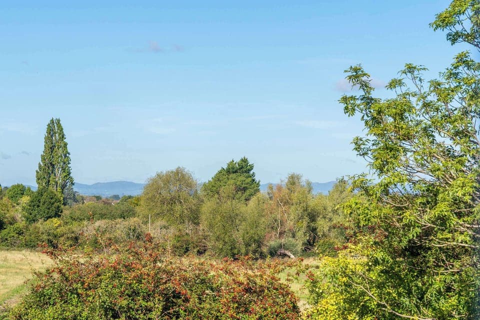 Countryside hill views at the front of the house 