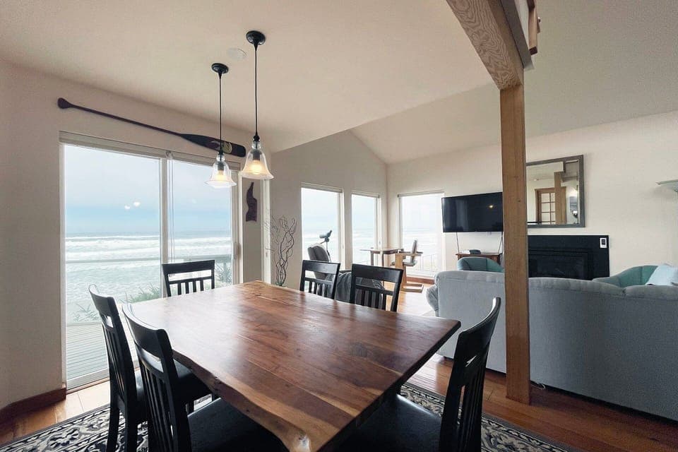 Gather around the dining table for a feast or game night.