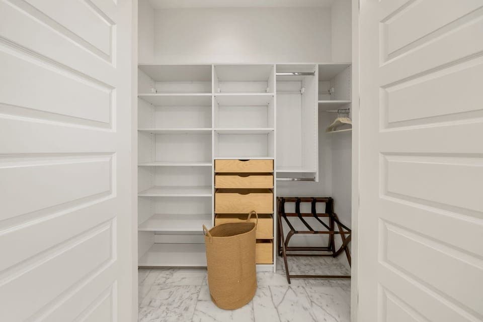 Bathroom includes a large closet.