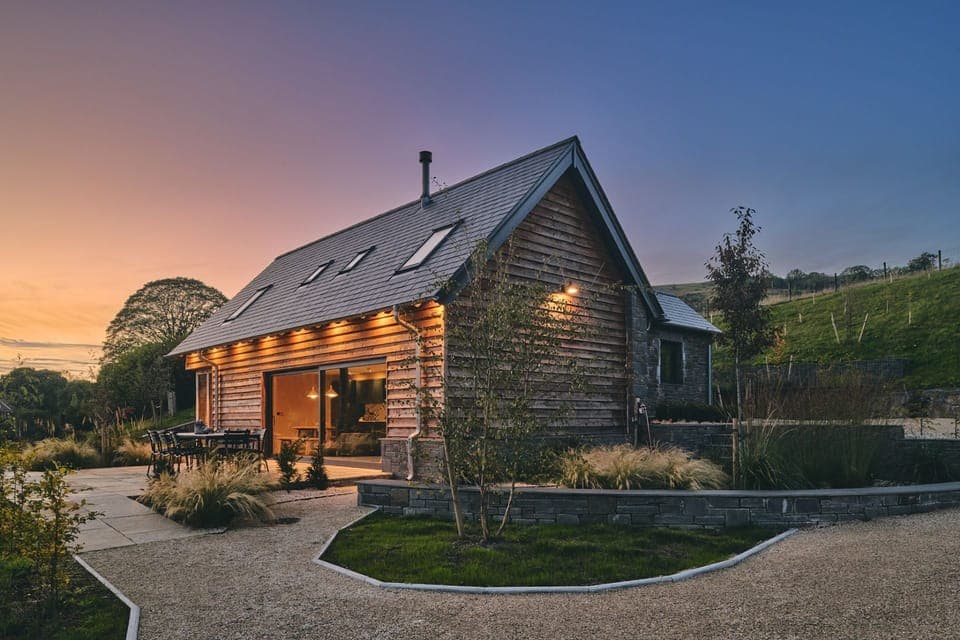 The exterior of Hay Barn, Powys