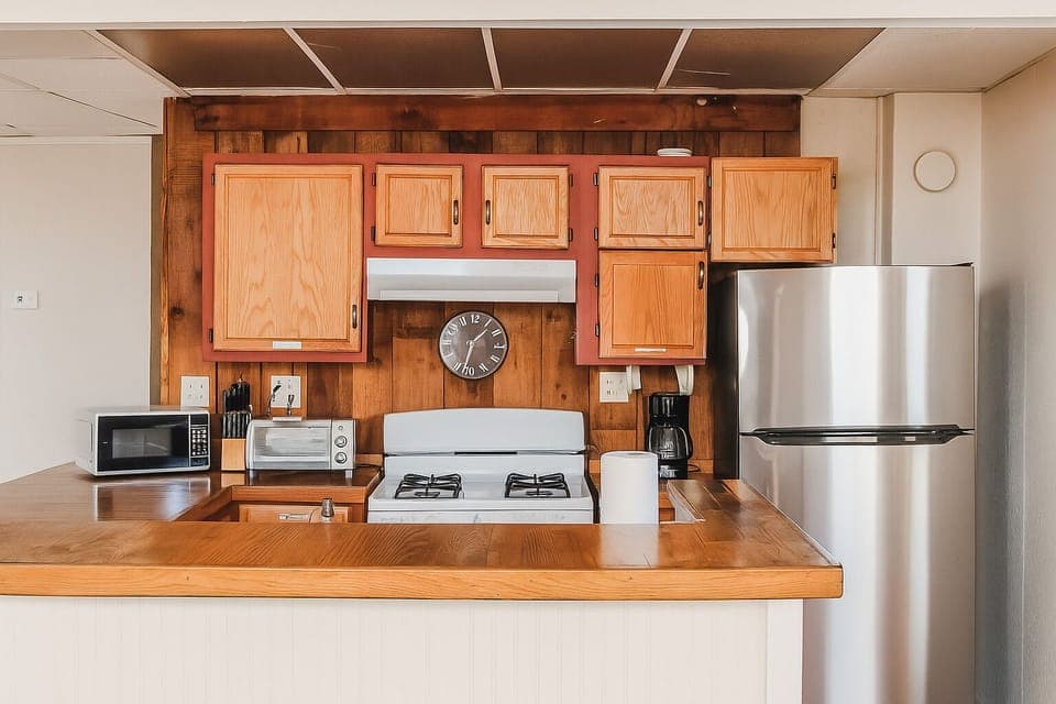 Fully stocked kitchen  