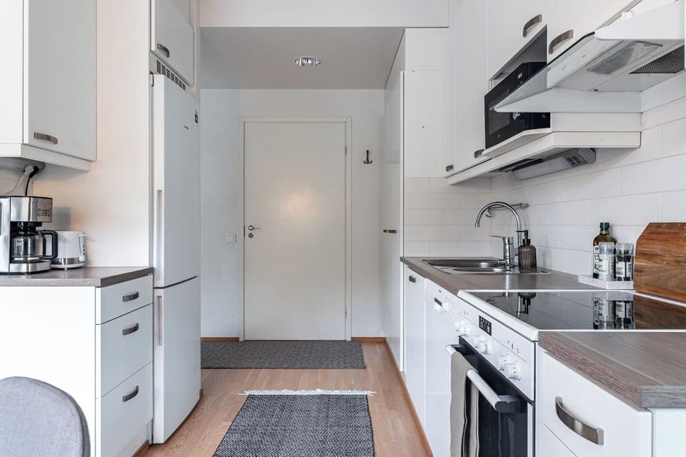 Comfort Apartment, Balcony | Private kitchen | Coffee/tea maker, electric kettle, toaster