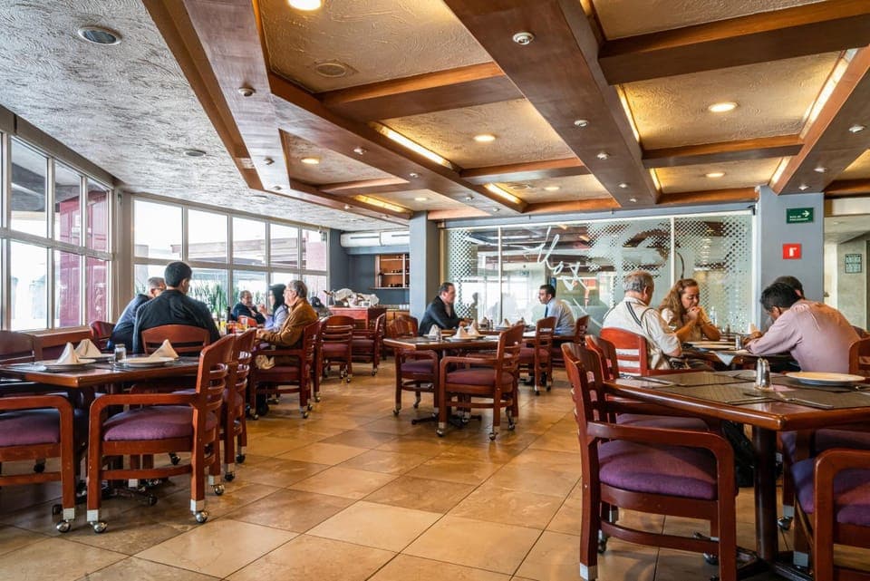 Breakfast, lunch, dinner served; international cuisine 