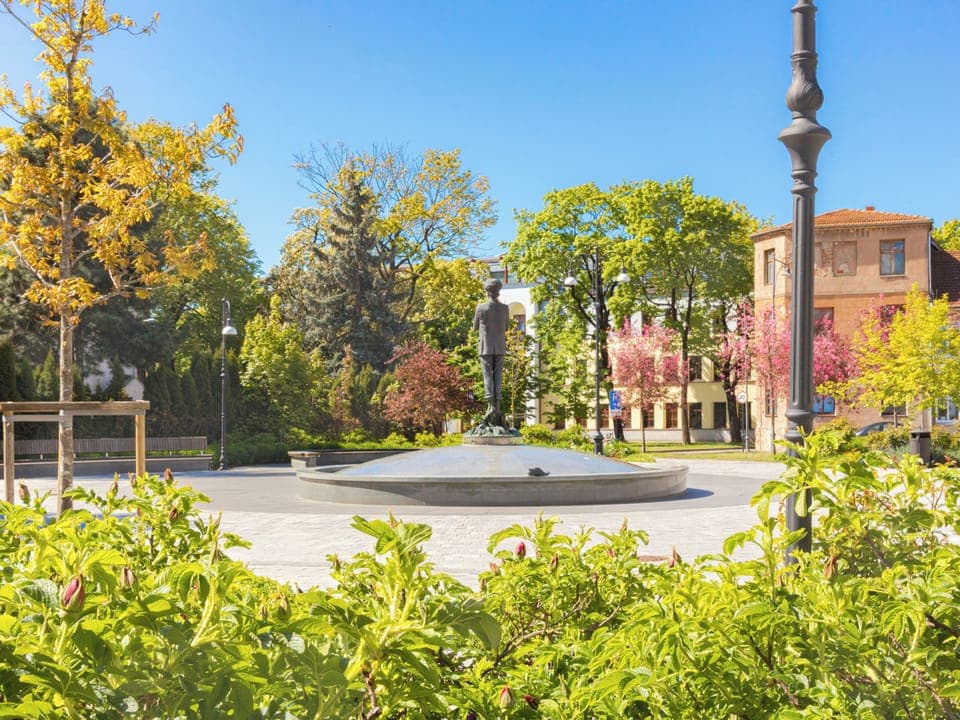 Vydūnas square right next to the property