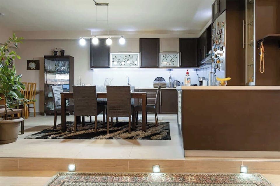 Elegant Open Living & Dining
Stylish, open-plan living and dining area thoughtfully arranged for meals and conversation — an ideal setting for shared dinners and memories.