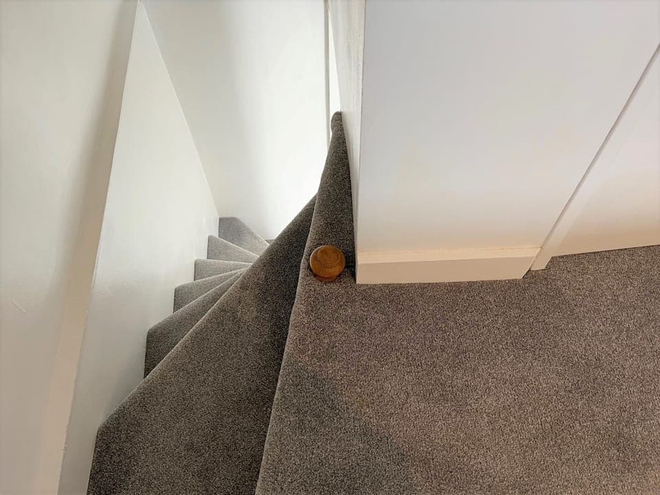 stairs from second floor