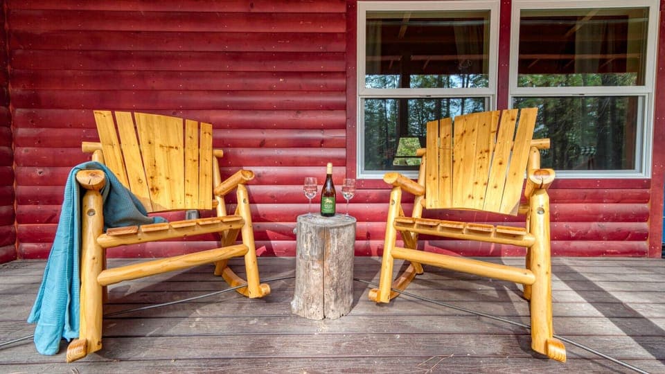 Rock away the day on the back porch