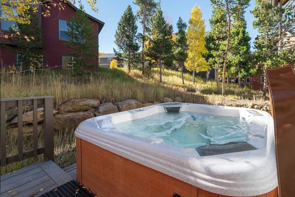 Sit under the starts in your *private* hot tub on our back deck!