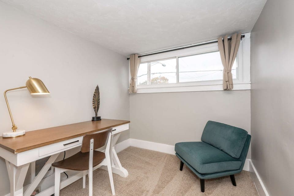 Catch up on emails or relax with a book in the landing office area​