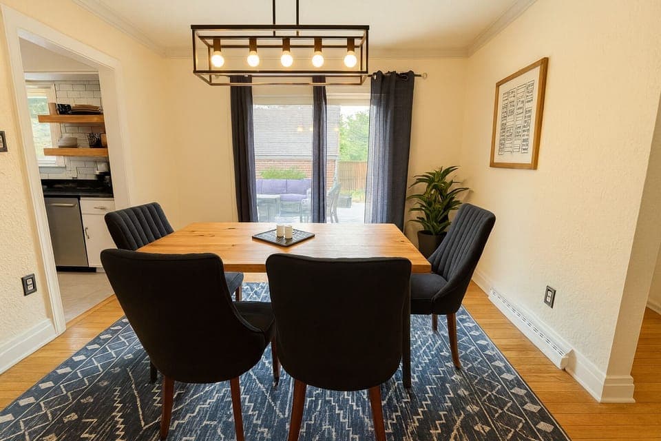 Extra seating available for larger parties