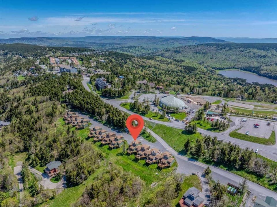 Location across from Village