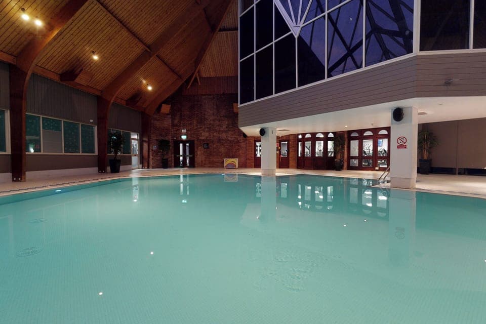 Indoor pool, sun loungers
