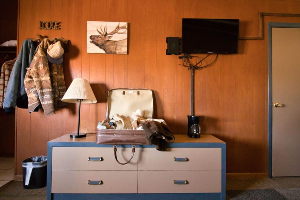 Laptop workspace, free WiFi, bed sheets