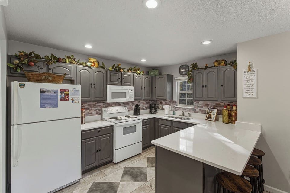 Kitchen with Bar Seating
