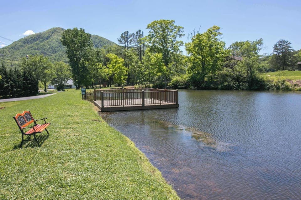 Scenic outdoor retreat awaits. And, relax by the tranquil pond with stunning mountain views!