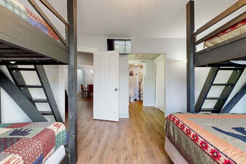 Perfect for the kids, featuring fun bunks and a playful vibe for endless adventures!